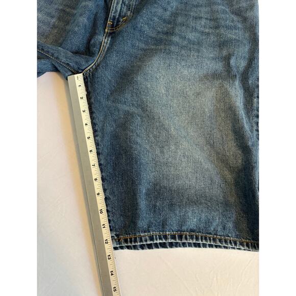 Levi's 569 Men's 44 Denim Shorts Loose Fit Straight 90's Y2K Bermuda Vintage - Picture 10 of 11